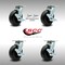 Service Caster 6 Inch SS Polyolefin Caster Set with Ball Bearings 4 Brake 2 Swivel Lock SCC SCC-SS30S620-POB-TLB-BSL-2-TLB-2 - alternate 7